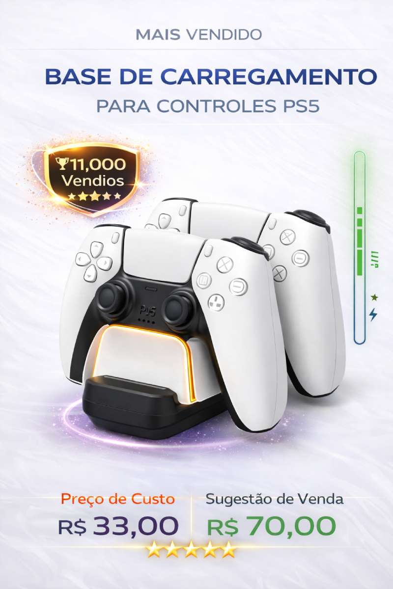 Base de carregamento para controles PS5
