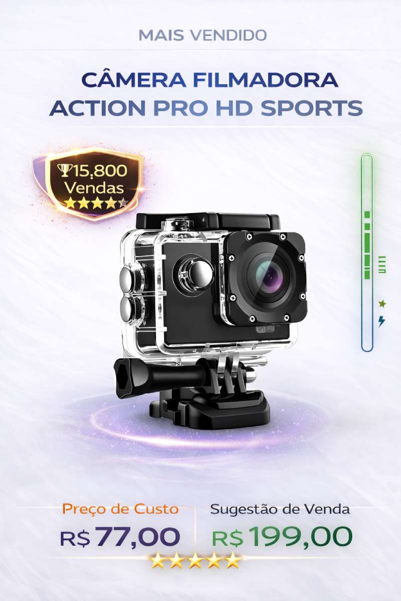 Câmera filmadora Action Pro HD Sports