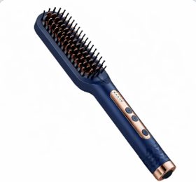 Escova Alisadora Elétrica Bivolt Azul