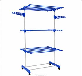 Varal Torre 3 Andares Inox Retrátil (AZUL)